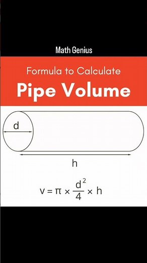 Formula To Calculate Pipe Volume (Math Genius)