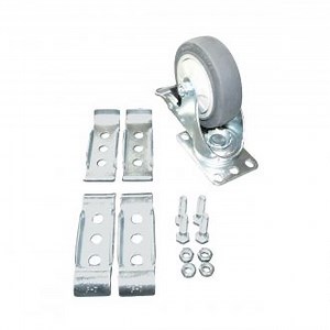 4" Swivel Plate Caster with Brake - Kit