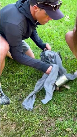 Stuck in a can? Nothing that some quick thinking and love can't fix