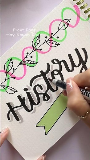 How to Make Front Page Stand Out ✏️💖 #shorts #frontpage #decorationideas