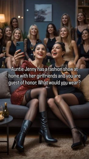 Auntie Jenny has a fashion show at home with her girlfriends and you are guest of honor. What would you wear? #crossdress #crossdressing #crossdresser #sissy #mtf | Jenny Raven Author