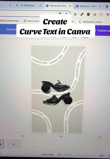 A short tutorial to show how you can create curved text in Canva. I hope this is useful for you! #canva #canvassador #contentcreator #canvahacks #canvatips #canvadesigner #creatorsearchinsights