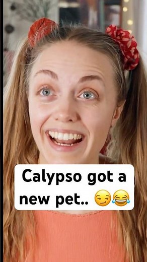 Calypso got a new pet and she wants to show you! 😍 #comedyskits #sketch #humor #kids #family
