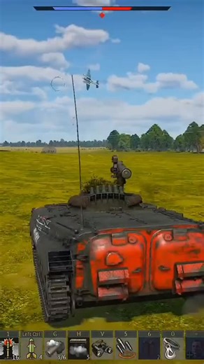 Tank and Aircraft Combat in War Thunder Gameplay