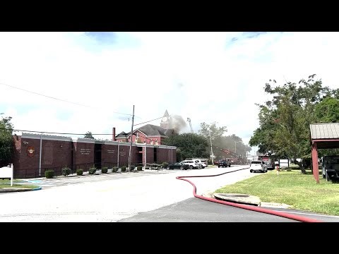 Fire at Wayne County Courthouse in Jesup