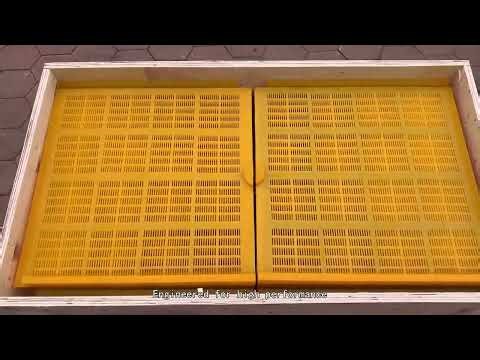 PU Vibrating Screen Panels Working – Industrial Footage