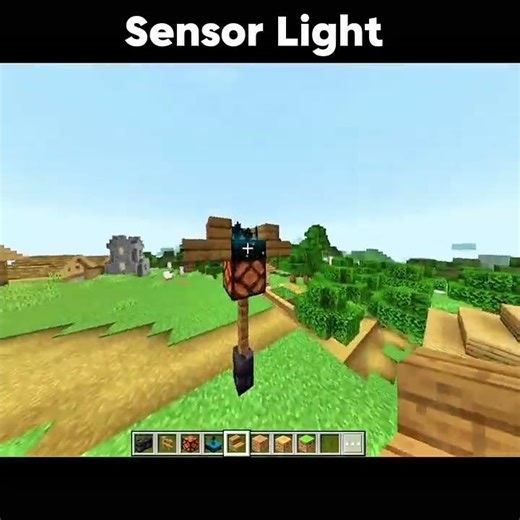 Sensor Light in Minecraft 😯 #minecraft