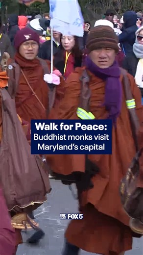 The Buddhist monks who completed their 108‑day Walk for Peace from Texas to Washington, D.C. arrived in Annapolis, Maryland Thursday to meet with Maryland Lt. Gov. Aruna Miller before returning home. | Fox 5 DC