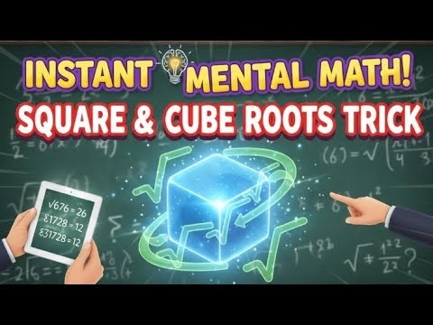 Square & Cube Root Trick That Will Blow Your Mind | Fast Mental Math Hack!