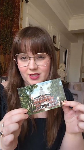 framing a vintage postcard