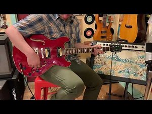 2000s Carlo Robelli ES-335-style electric guitar