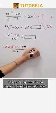 Solve for Denominator in 4x³-2x/? = 2x - Algebra Tips #Math #Factorization