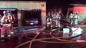 Two Alarm Fire in El Cajon, detail below ⤵️ On 1/11/24 at approximately 9:28 PM, Firefighters responded to a report of storage units on fire in the rear of the Terrazzo Hills apartment complex in El Cajon (425 E Bradley). The fire was escalated to a two-alarm due to the risk of exposures to the nearby apartments. The fire was knocked down roughly an hour after the incident. A few residents told us that a dog may have been killed in the fire, but that was not confirmed by fire officials. MAST inv