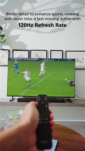 Want to witness the iconic sports moment go down in history? Watch the best sports entertainment with Sony's KD-X85L TV with the 120Hz refresh rate that will fully enhance your sports viewing experience. #Sony #SonyMalaysia #120Hz #SonyTV #SportsTV | Sony Malaysia