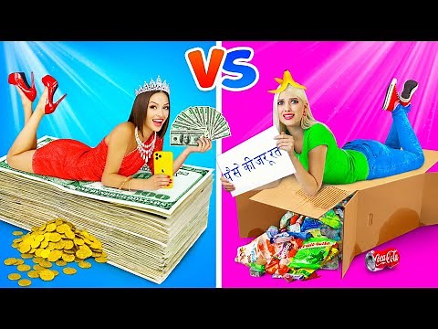 Rich Student vs Poor Student || School Life Moments of 9 Girls by Ratata