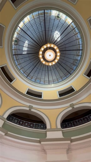 The iconic dome at Handley Library isn’t just a stunning architectural feature; it’s a symbol of the library’s rich history and enduring presence in our community. Designed in the Beaux-Arts style and completed in 1913, the dome crowns the original rotunda and continues to inspire awe in visitors over a century later. Whether you're admiring the craftsmanship, soaking in the quiet atmosphere, or just trying to get the perfect angle for your video (rebellious light bulb and all), the dome remains