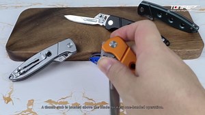 TONIFE Gecko EDC Folding Knife, 2.4" Replaceable Blade Pocket Knife with 5 Blades, Quick-Change Design, Lightweight Aluminum Handle, Pocket Clip and Nylon Sheath (Gris)