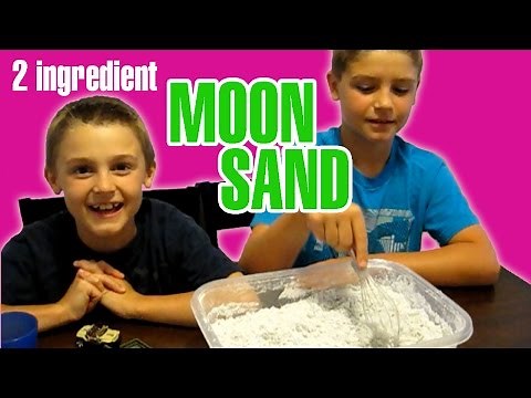 Crazy easy MOON SAND or CLOUD DOUGH