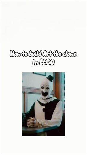 (REPOST) how to make Art the clown in LEGO #lego #shorts #horror