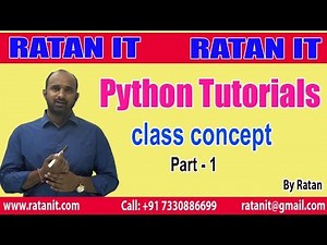 Python Tutorial || Python Class Concept || Part-1 || By Ratan Sir