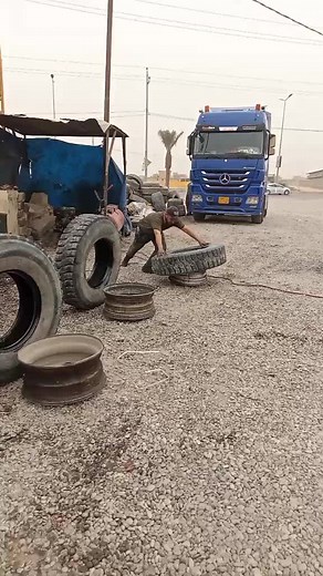 Ultimate Strength Training with Heavy Truck Tires