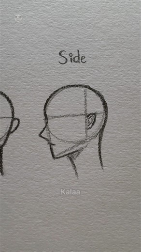 Easy head drawing #art #tutorial #fyp #head #howtodraw #shorts #drawing