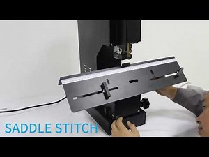 How to use a One Head Book Binding Electric Saddle Stapler Machine?