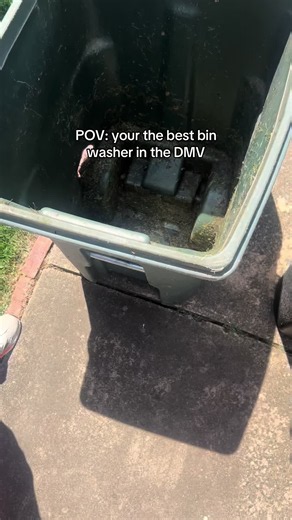 Nearly 100 dollars after not even 2 hours on the first day 🧼🫧 #pressurewashingbusiness #bincleaning #dmv #fyp #summerjobs