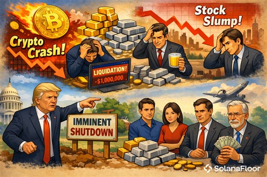 $2.6 Billion Liquidated as Bitcoin Falls Below $60K & Solana Hits $68 - Global Markets Enter Risk-Off Mode