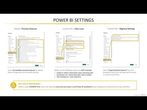 004 Adjusting Power BI Desktop Settings | Important Setup Tips for Beginners