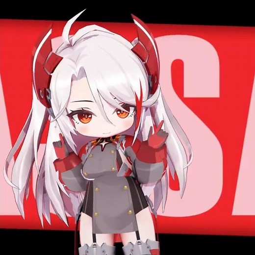 Azur Lane｜TRILLIUM HARDTEKK｜Prinz Eugen #PrinzEugen #AzurLane #SHORTS #Chibi