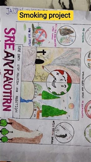 Smoking project || smoking drawing chart