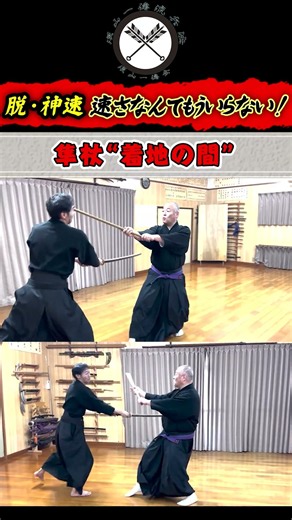 【スピードは無力！ 速さはもういらない】絶対に逃げられない！隼杖“着地の間”！！#shors#ショート#古武道#古武術#剣術#居合#浅山一伝流#samurai#martialarts