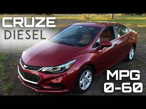 2017 Chevrolet Cruze Diesel Manual 0-60 MPH Review - Highway MPG Road Test