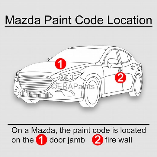 How to Find your Mazda Paint Code - ERA Paints