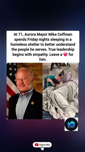 #Inspiring 71yo Mayor Sleeps in Homeless Shelter Every Friday ❤️
