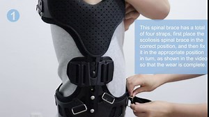 YHK Scoliosis Posture Correction Device, Fixed Correction Brace After Scoliosis, Adjustable Spinal Auxiliary Orthosis for Back Postoperative Recovery