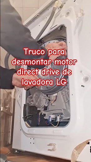 Reparación de lavadora LG, como desmontar un motor direct drive de lavadora fácilmente