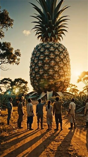 Giant Pineapple Bigger Than a Truck 😱🍍 | #viral #shorts #spiritualvibes #mhacommunity