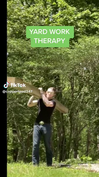 Just one of them days #yardworktherapy #causemommasaidso #unclecopper #countryboy