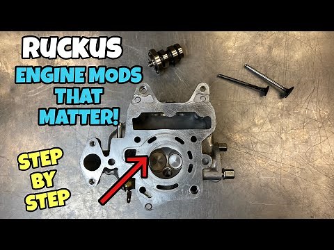 Ruckus titanium valves & performance cam shaft [STEP BY STEP]