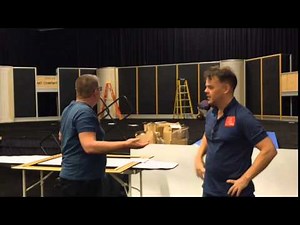 Dave And Andy from Create and Craft TV setting up for #CaliforniaCrafting!