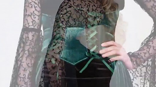 Watch California Costumes Women's Enchantress Sexy Witch Long Dress Costume, Black/Green, Large on Amazon Live