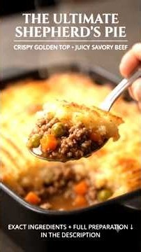 The Ultimate Shepherd’s Pie 🥧 | Crispy Golden Potato Topping & Juicy Beef Filling