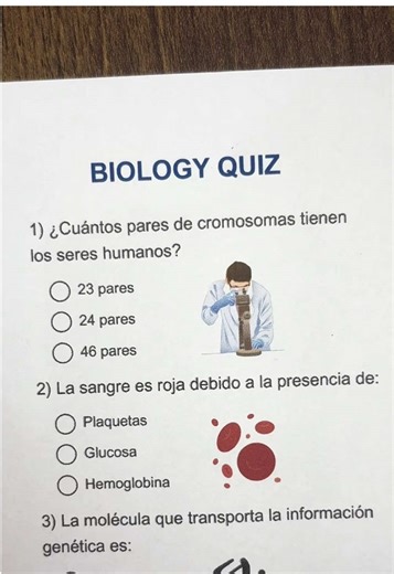 BIOLOGY QUIZ #quiz #biology #quizchallenge #preguntasyrespuestas #knowledge