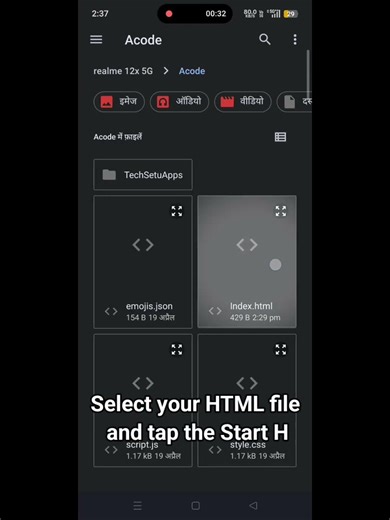 How to Setup Live Preview in Acode using InstantWeb LivePreviewer