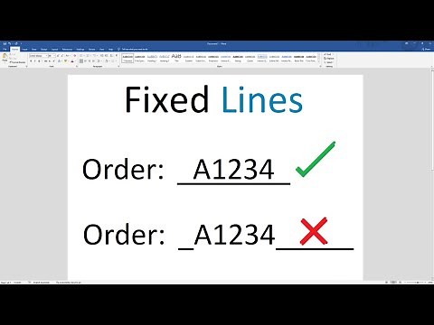 How to Type on a Line Without It Moving in Word