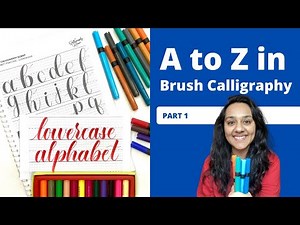 Forming Lowercase Letters in Brush Calligraphy Video Lecture | Calligraphy Course: Beginner to Advanced - Class 6