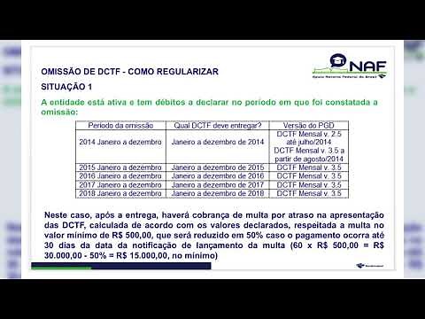 DCTF - Aula 7 - Como regularizar a omissão de DCTF #comboterceirosetor