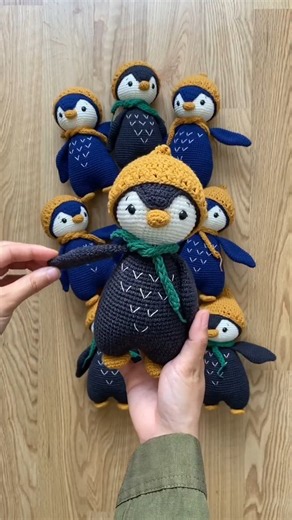 Cute DIY Crochet Penguin Plushie 🐧💙 | Easy Amigurumi Tutorial #shorts